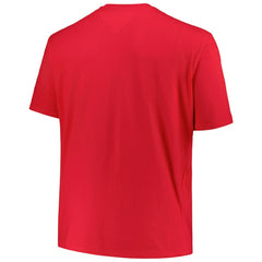 New Jersey Devils Profile Big & Tall Arch Over Logo T-Shirt Red