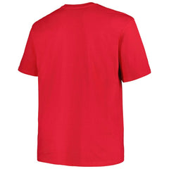 Washington Capitals Profile Big & Tall Arch Over Logo T-Shirt Red