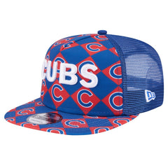 Chicago Cubs Seeing Diamonds A-Frame Trucker 9FIFTY Snapback Hat Royal | New Era