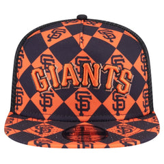 San Francisco Giants Seeing Diamonds A-Frame Trucker 9FIFTY Snapback Hat Black | New Era