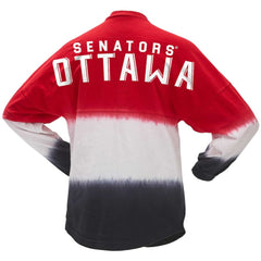 Ottawa Senators Fanatics Women's Ombre Long Sleeve T-Shirt Red/Black