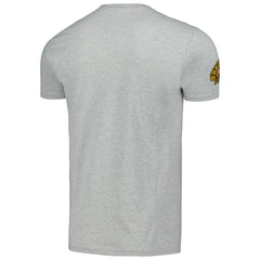 Boston Bruins Mitchell & Ness 100th Anniversary Script Sweep T-Shirt Heather Gray