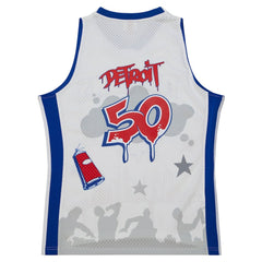 Detroit Pistons x Tats Cru Hardwood Classics Fashion Jersey sale - White