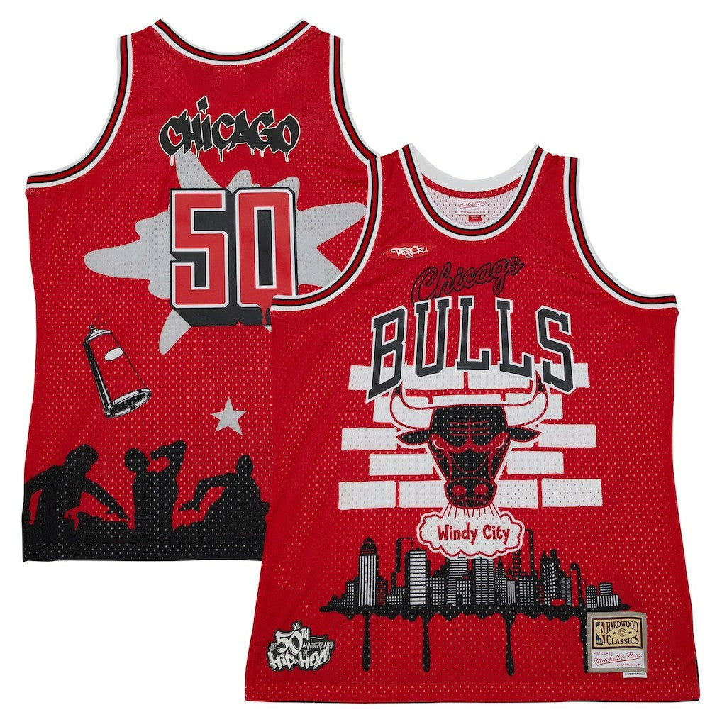 Chicago Bulls x Tats Cru Hardwood Classics Fashion Jersey sale - Red