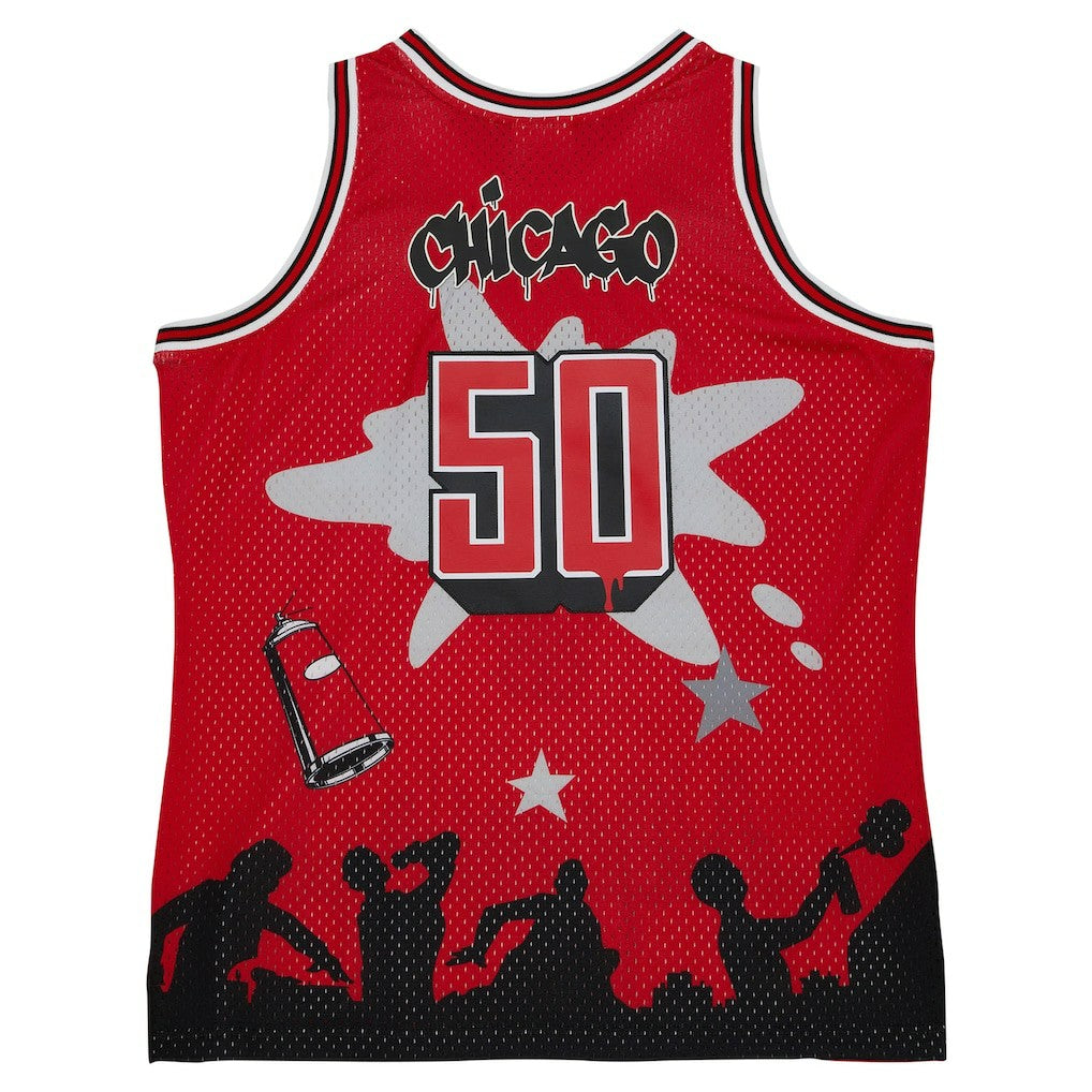 Chicago Bulls x Tats Cru Hardwood Classics Fashion Jersey sale - Red