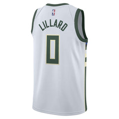 Damian Lillard Milwaukee Bucks Unisex Swingman Player Jersey - Association Edition - White