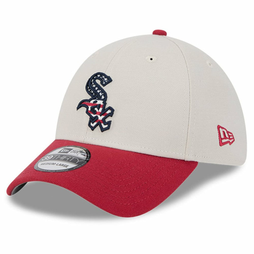 Chicago White Sox 2024 Fourth of July 39THIRTY Flex Hat Khaki/Red | New Era