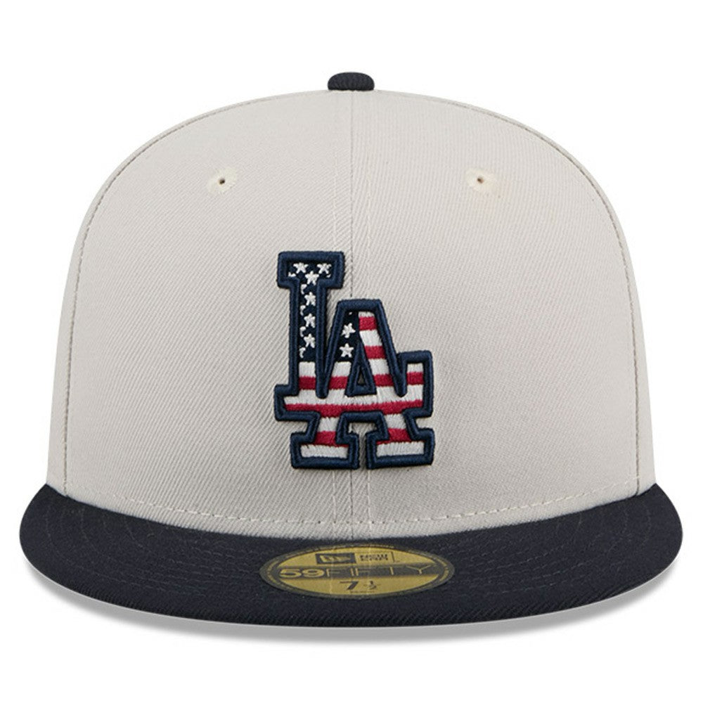 Los Angeles Dodgers 2024 Fourth of July 59FIFTY Fitted Hat Khaki/Black | New Era