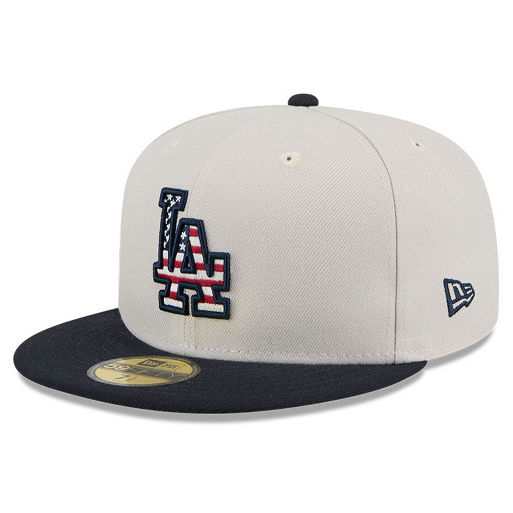 Los Angeles Dodgers 2024 Fourth of July 59FIFTY Fitted Hat Khaki/Black | New Era