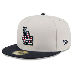 Los Angeles Dodgers 2024 Fourth of July 59FIFTY Fitted Hat Khaki/Black | New Era