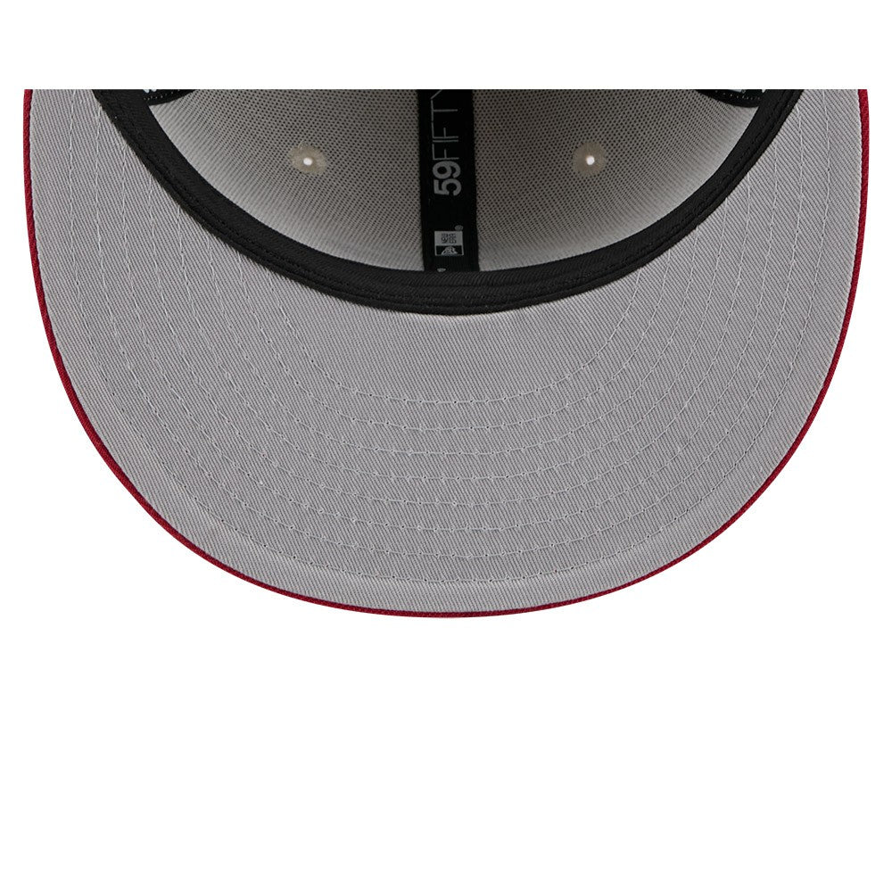 Miami Marlins 2024 Fourth of July 59FIFTY Fitted Hat Khaki/Red | New Era
