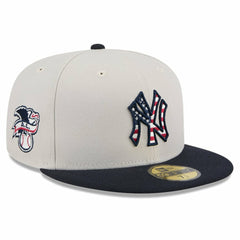 New York Yankees 2024 Fourth of July 59FIFTY Fitted Hat Khaki/Black | New Era