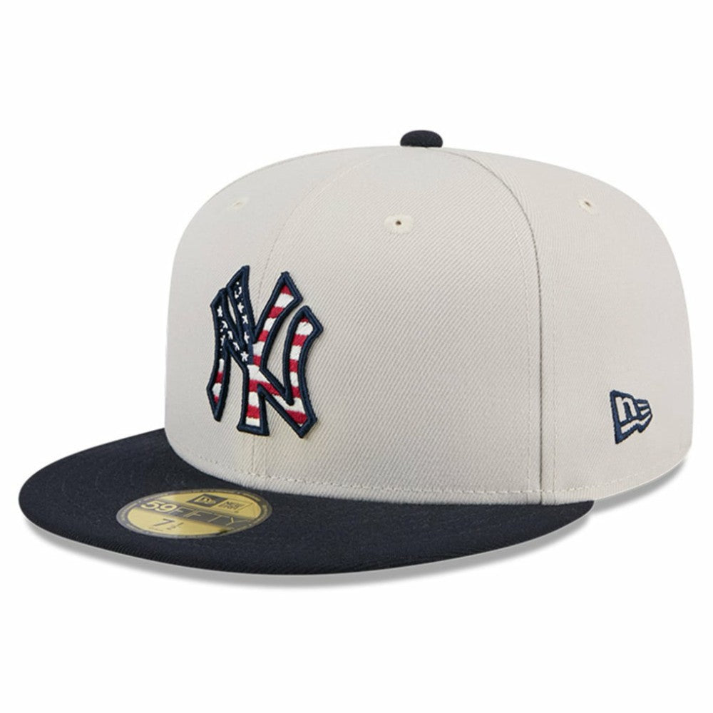 New York Yankees 2024 Fourth of July 59FIFTY Fitted Hat Khaki/Black | New Era