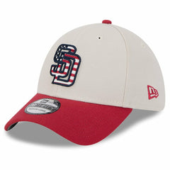 San Diego Padres 2024 Fourth of July 39THIRTY Flex Hat Khaki/Red | New Era