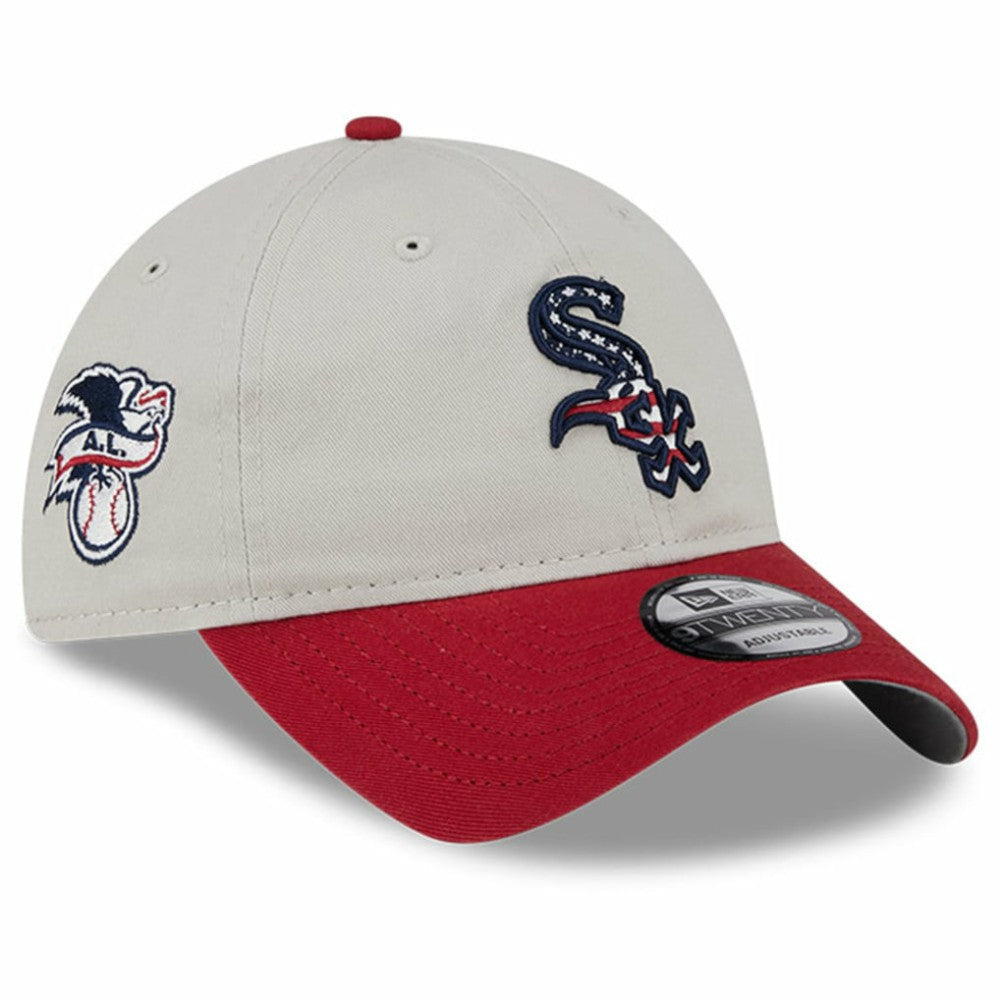Chicago White Sox 2024 Fourth of July 9TWENTY Adjustable Hat Khaki/Red | New Era