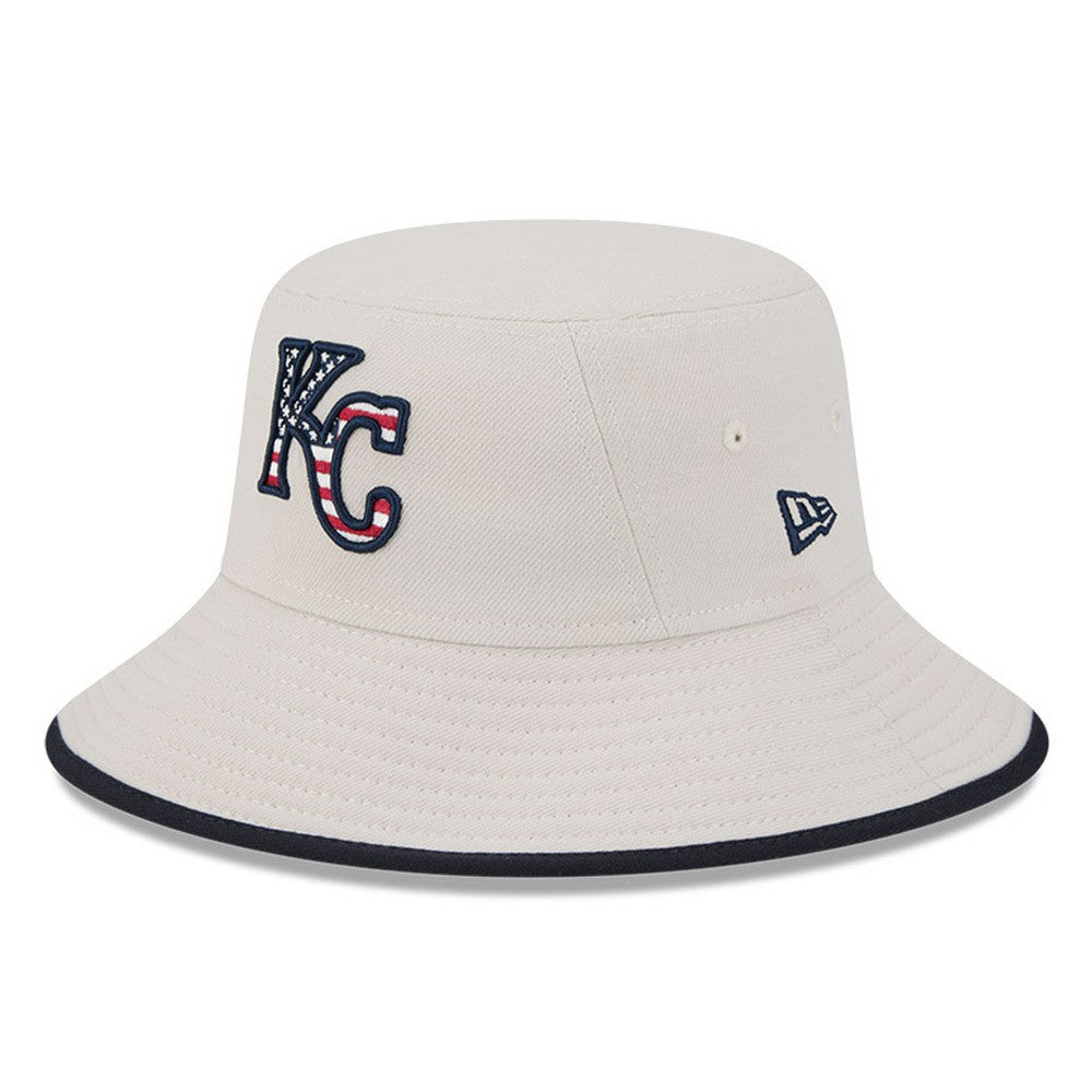 Kansas City Royals 2024 Fourth of July Bucket Hat Khaki | New Era