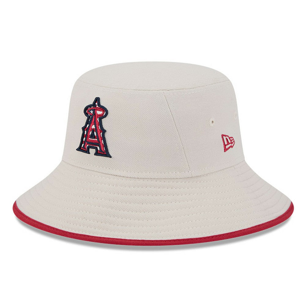 Los Angeles Angels 2024 Fourth of July Bucket Hat Khaki | New Era