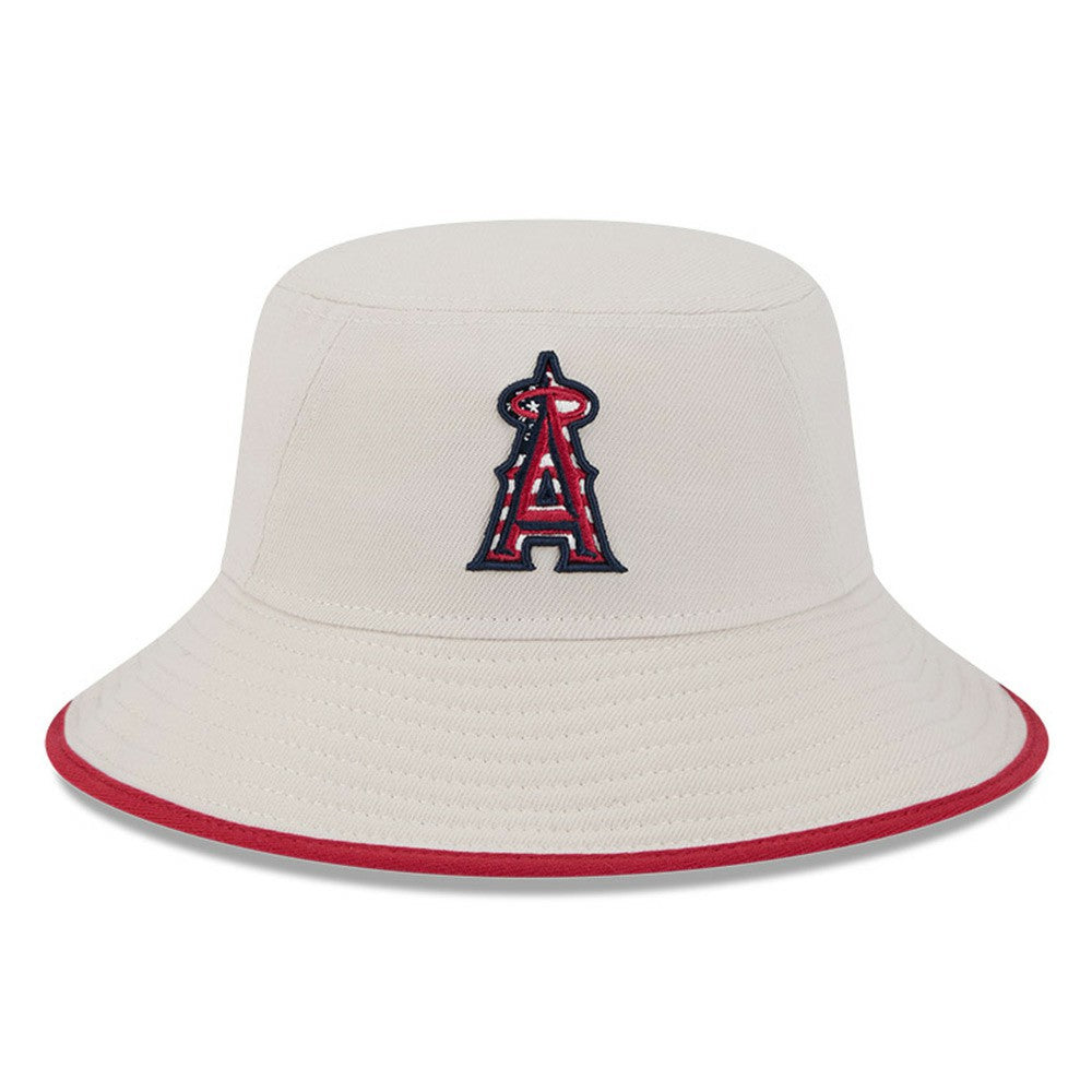 Los Angeles Angels 2024 Fourth of July Bucket Hat Khaki | New Era