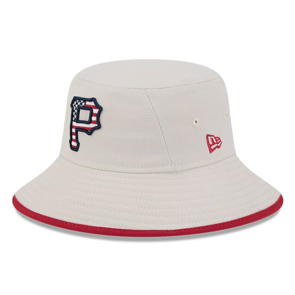 Pittsburgh Pirates 2024 Fourth of July Bucket Hat Khaki | New Era