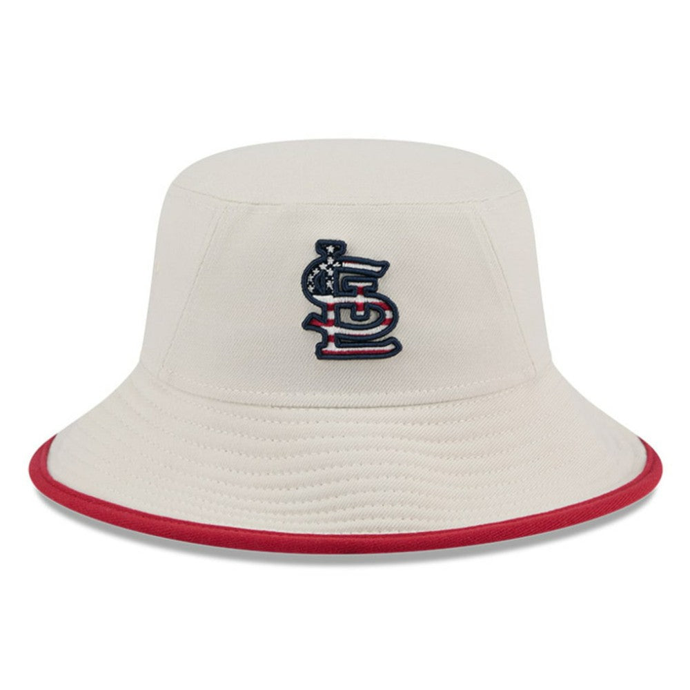 St. Louis Cardinals 2024 Fourth of July Bucket Hat Khaki | New Era