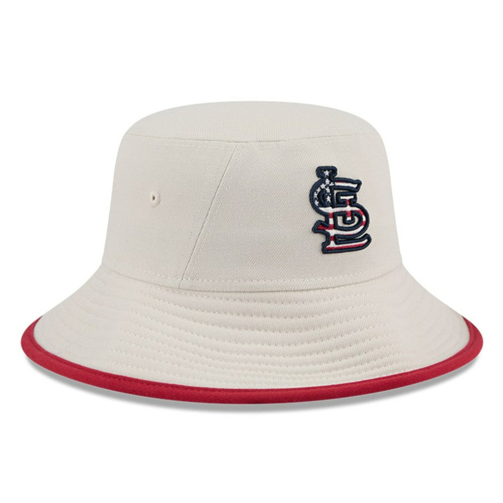 St. Louis Cardinals 2024 Fourth of July Bucket Hat Khaki | New Era