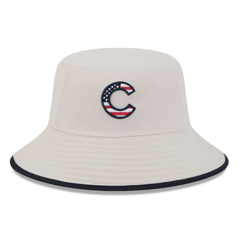 Chicago Cubs 2024 Fourth of July Bucket Hat Khaki | New Era