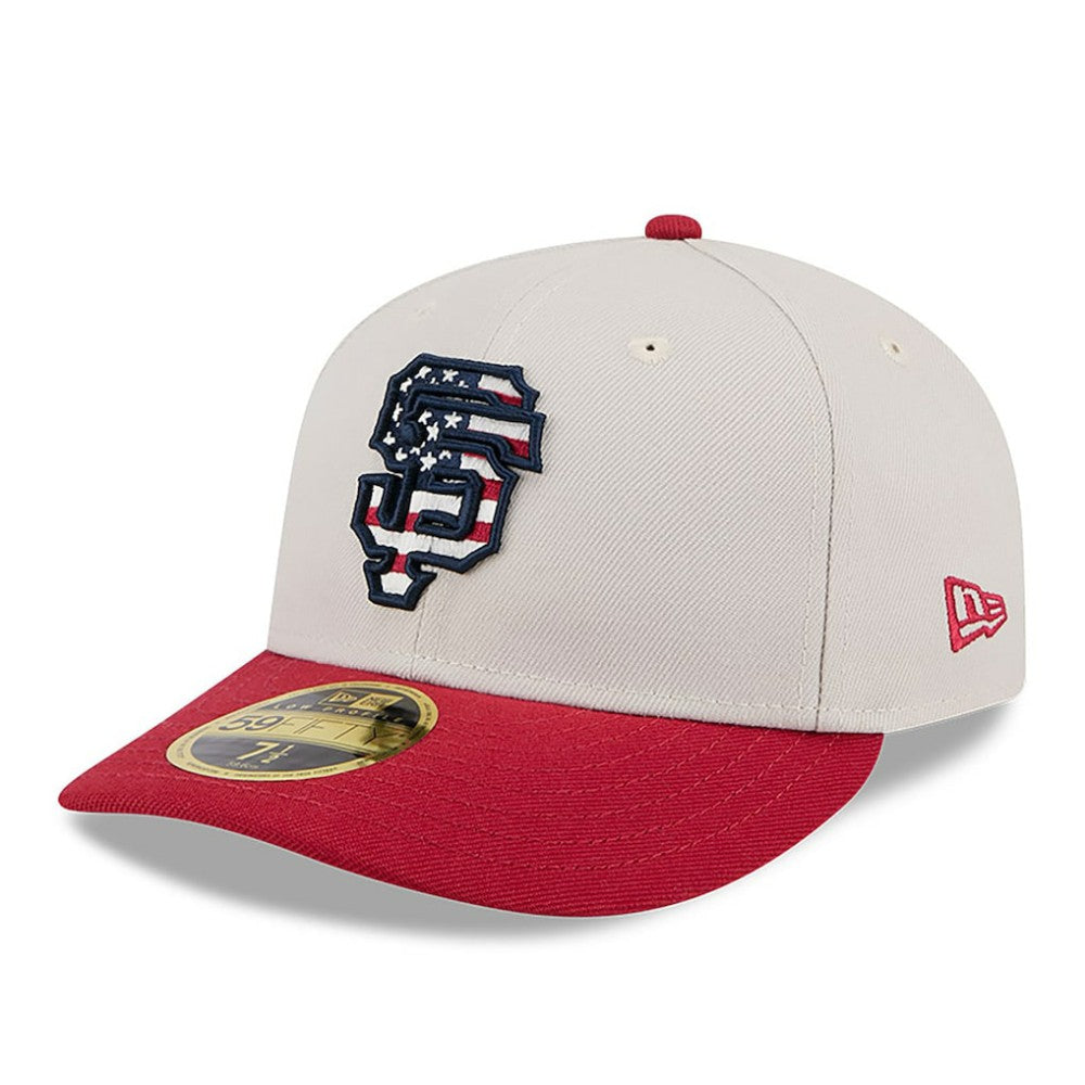 San Francisco Giants 2024 Fourth of July Low Profile 59FIFTY Fitted Hat Khaki/Red | New Era