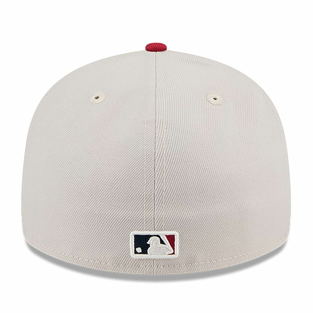 Los Angeles Angels 2024 Fourth of July Low Profile 59FIFTY Fitted Hat Khaki/Red | New Era