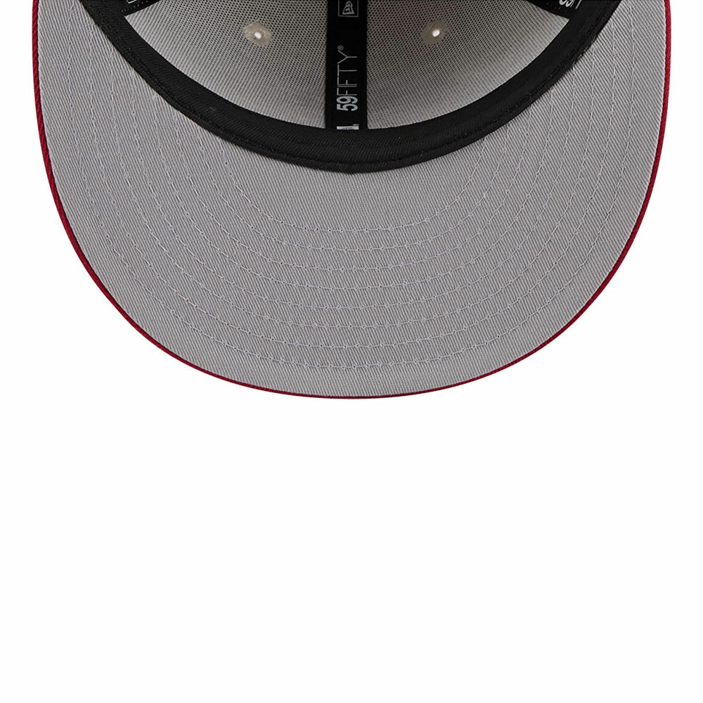 Los Angeles Angels 2024 Fourth of July Low Profile 59FIFTY Fitted Hat Khaki/Red | New Era