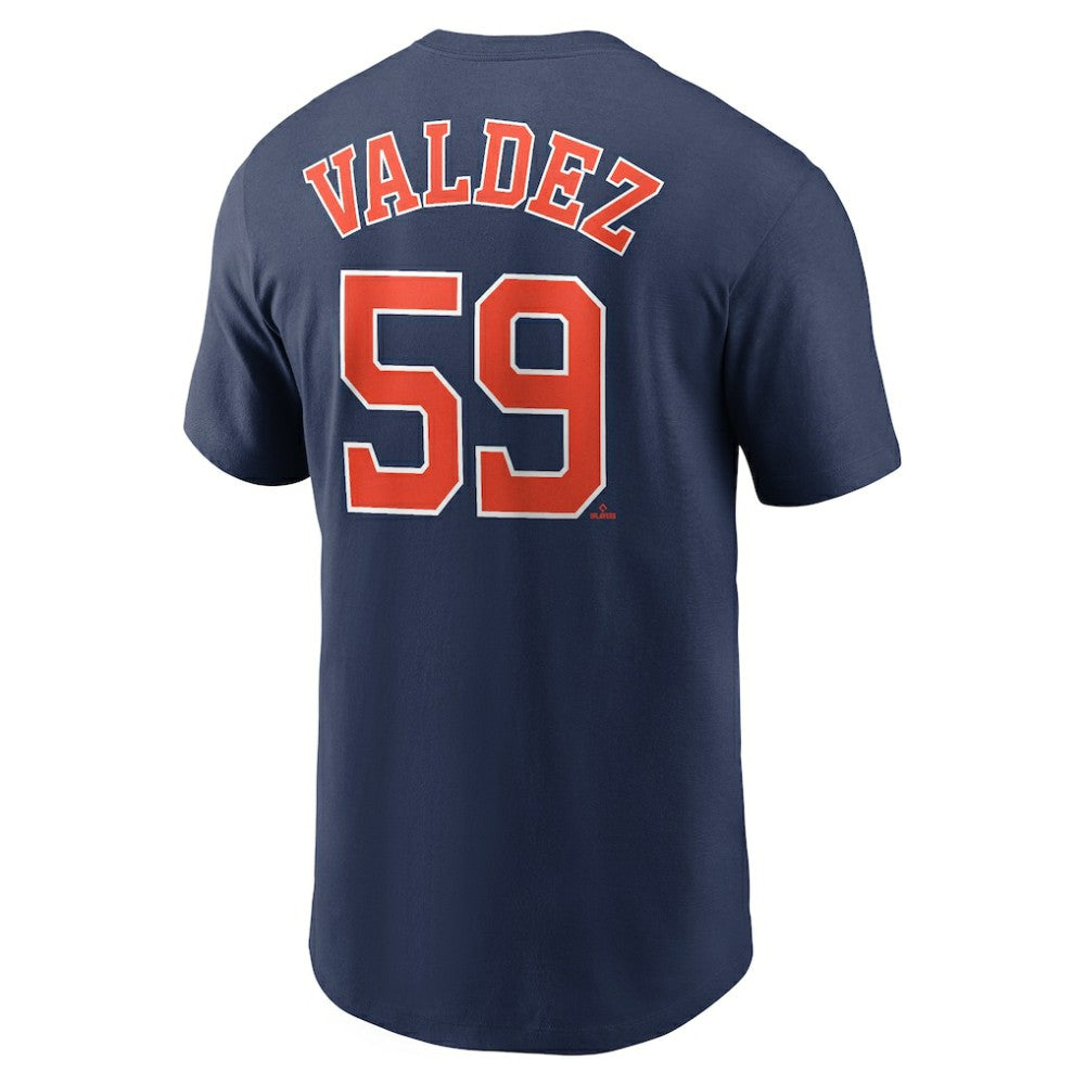 Framber Valdez Houston Astros Fuse Name & Number T-Shirt Navy | Nike