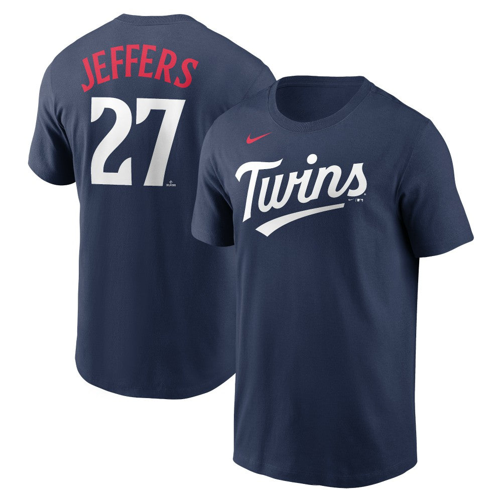 Ryan Jeffers Minnesota Twins Player Name & Number T-Shirt Navy | Nike