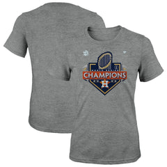 Houston Astros Women's 2022 World Series Champions Locker Room T-Shirt Heather Charcoal