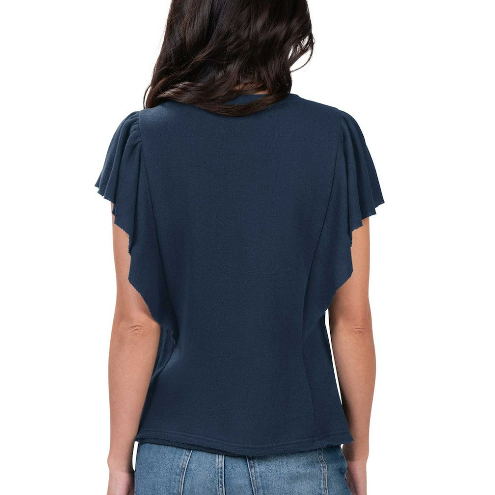 Atlanta Braves G-III 4Her by Carl Banks Women's Crowd Wave T-Shirt Navy