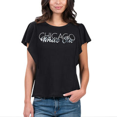 Chicago White Sox G-III 4Her by Carl Banks Women's Crowd Wave T-Shirt Black