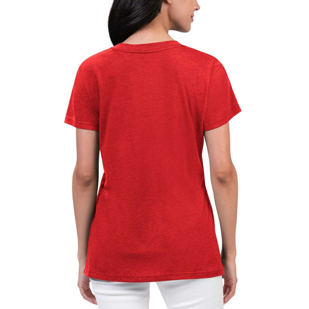 St. Louis Cardinals G-III 4Her by Carl Banks Women's Key Move V-Neck T-Shirt Red