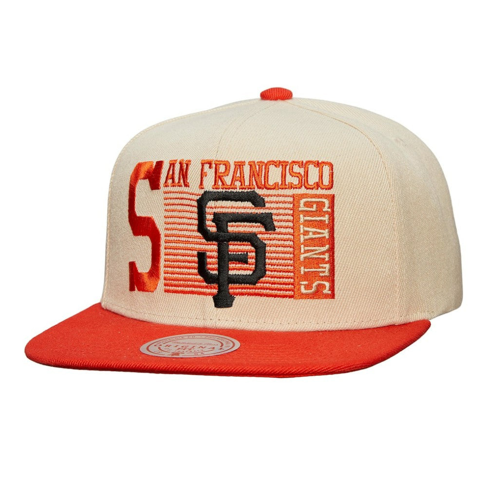 San Francisco Giants Cooperstown Collection Speed Zone Snapback Hat Cream | Mitchell & Ness