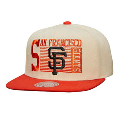 San Francisco Giants Cooperstown Collection Speed Zone Snapback Hat Cream | Mitchell & Ness
