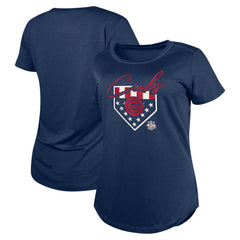 Chicago Cubs Women's Americana T-Shirt Navy | New Era