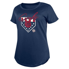 Chicago Cubs Women's Americana T-Shirt Navy | New Era