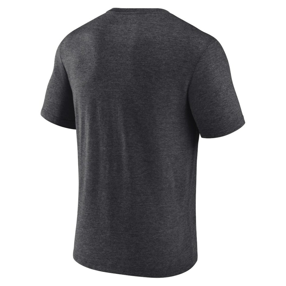 Boston Bruins Fanatics Centennial The Early Years Tri-Blend T-Shirt Heather Charcoal
