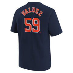 Framber Valdez Houston Astros Youth Name & Number T-Shirt Navy | Nike