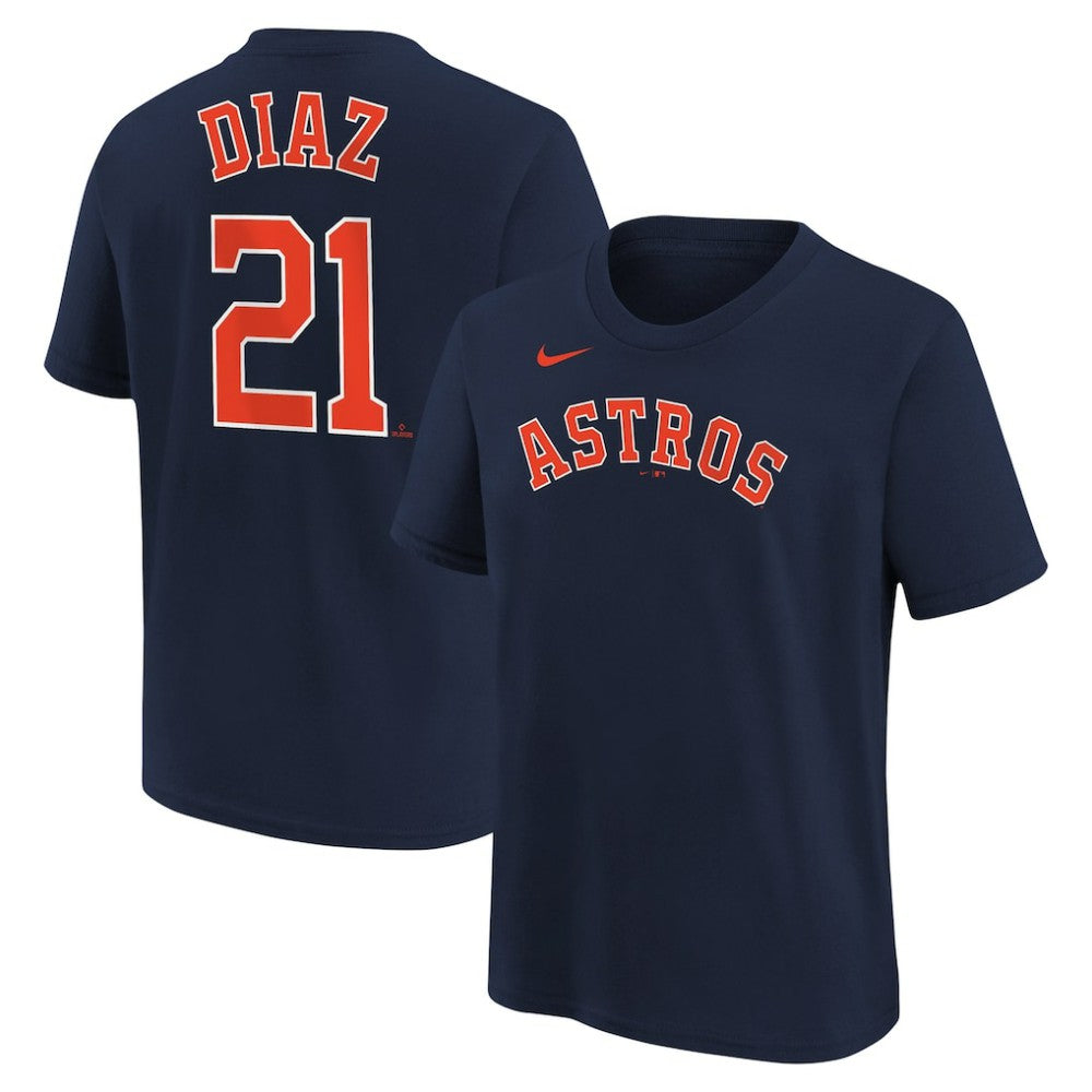 Yainer Diaz Houston Astros Youth Name & Number T-Shirt Navy | Nike