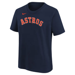 Yainer Diaz Houston Astros Youth Name & Number T-Shirt Navy | Nike