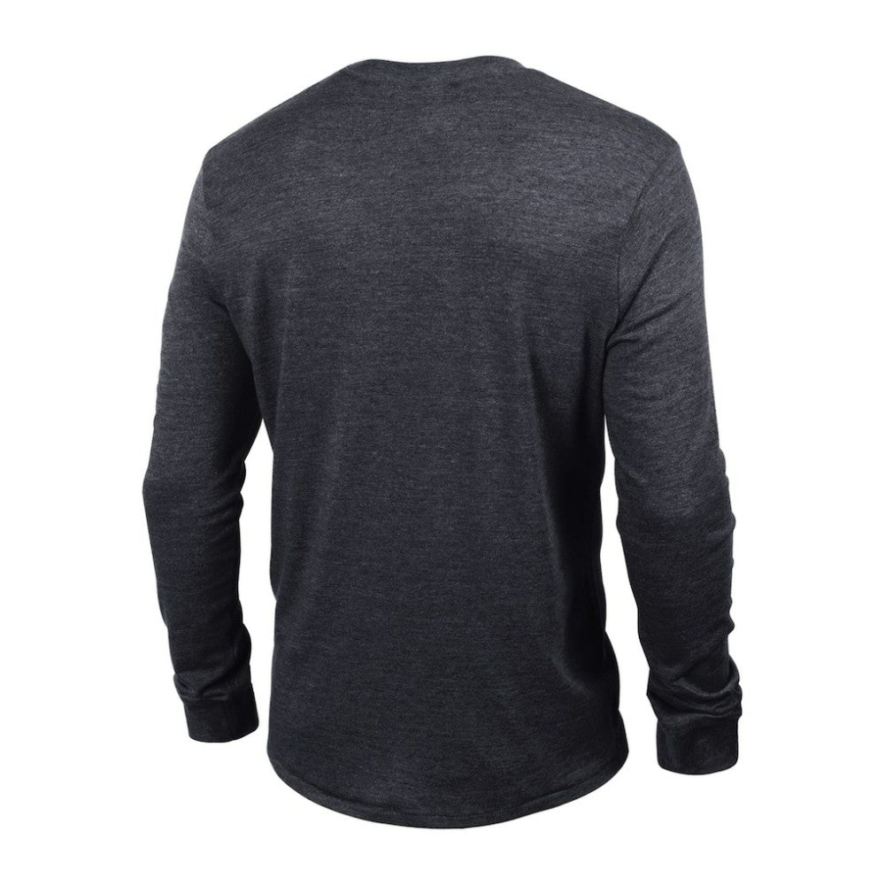 Boston Bruins Champion Multi-Logo Tri-Blend Long Sleeve T-Shirt Heather Black