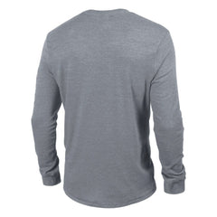 Washington Capitals Champion Tri-Blend Dual-Stripe Long Sleeve T-Shirt Heather Gray