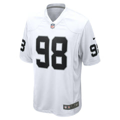 Maxx Crosby Las Vegas Raiders Game Jersey - White