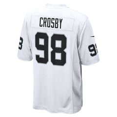 Maxx Crosby Las Vegas Raiders Game Jersey - White