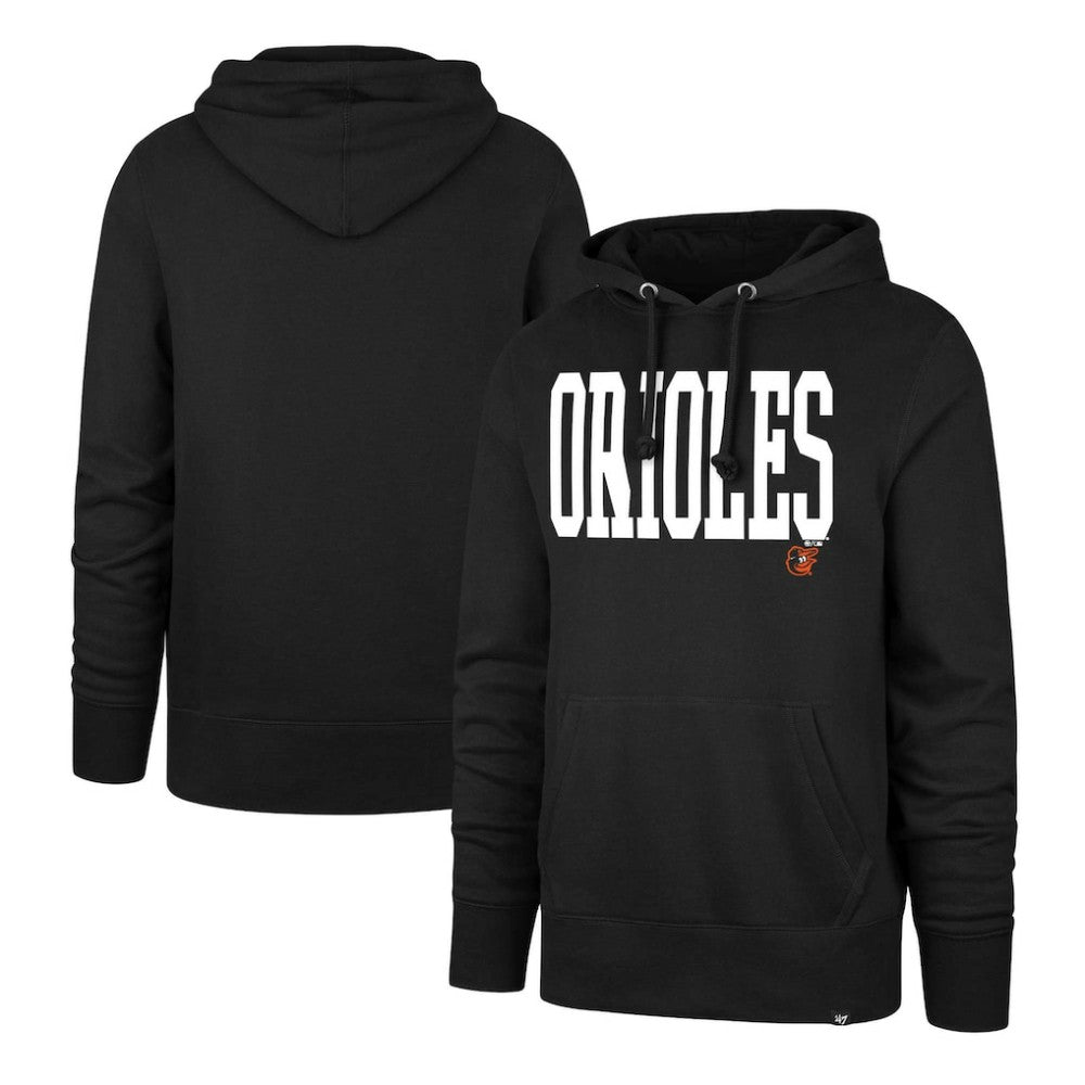 Baltimore Orioles Dime Headline Pullover Hoodie Black | 47 brand