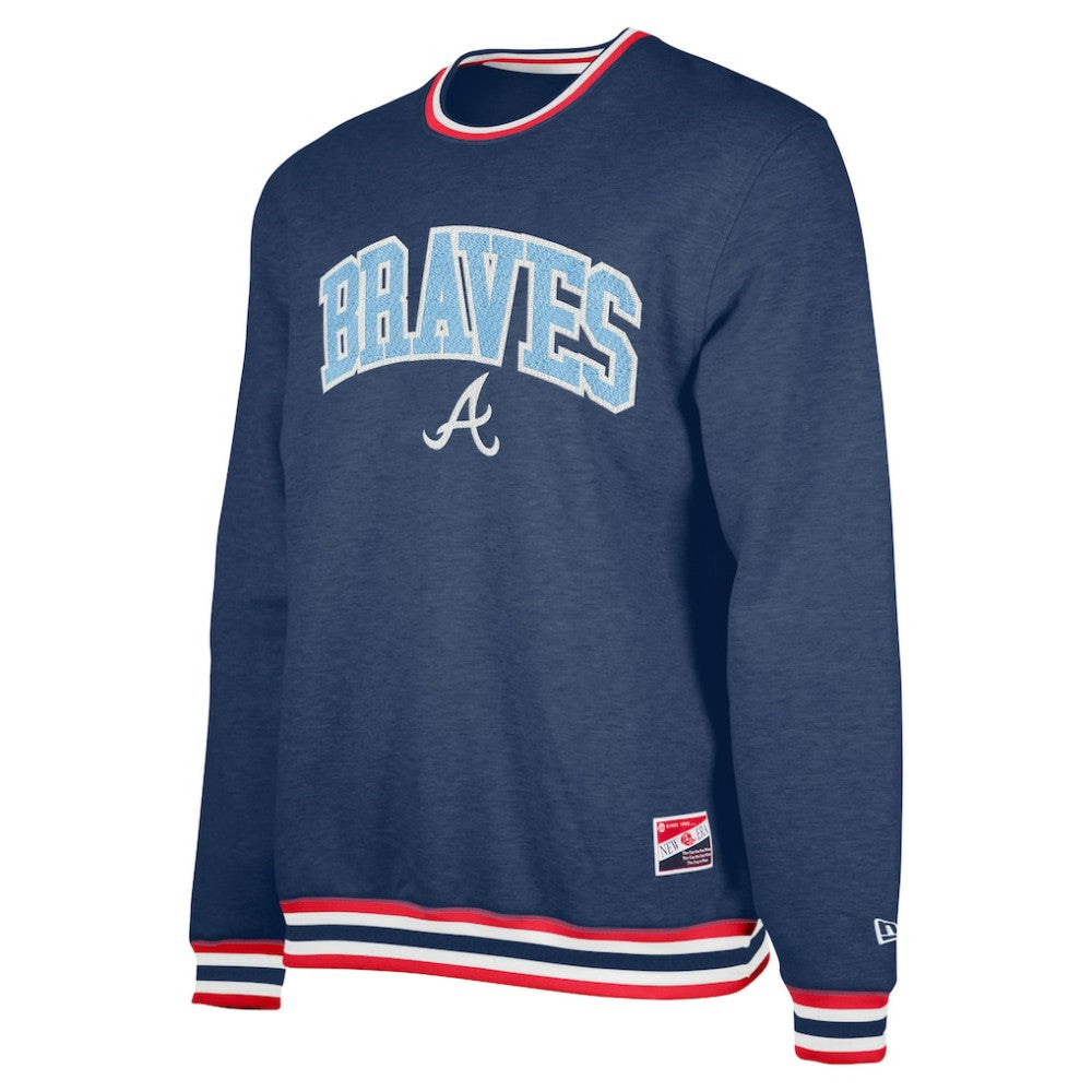 Atlanta Braves Pullover Sweatshirt Navy | New Era