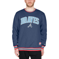 Atlanta Braves Pullover Sweatshirt Navy | New Era